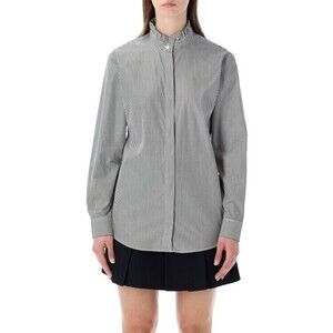 A.P.C. Striped Frill Collar Shirt - NWT